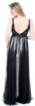 Plus Size Full Length Formal MOB Evening Gown with Jacket back in Black/Silver